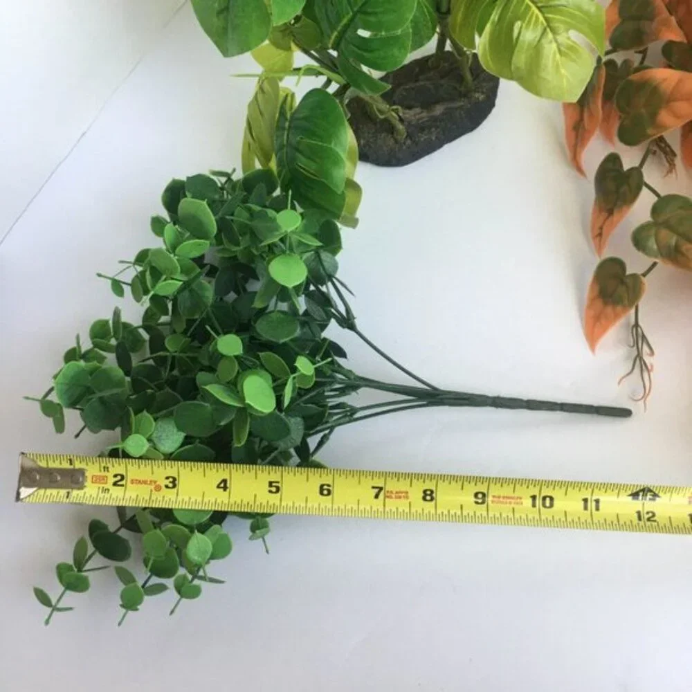 Reptile Terrarium Aquarium Supplies - Miscellaneous Fake Faux Plants Tank Decor